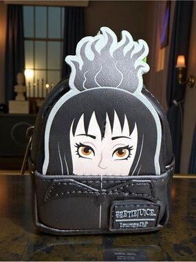 Loungefly Lydia- Beetlejuice ExclCosplay Mystery Mini Backpack Keychain NWT